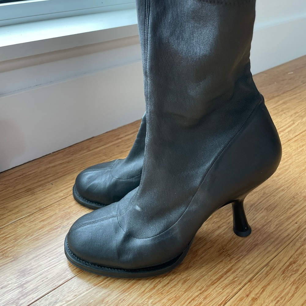 Simon miller leather stretch boots 40 size 9-10